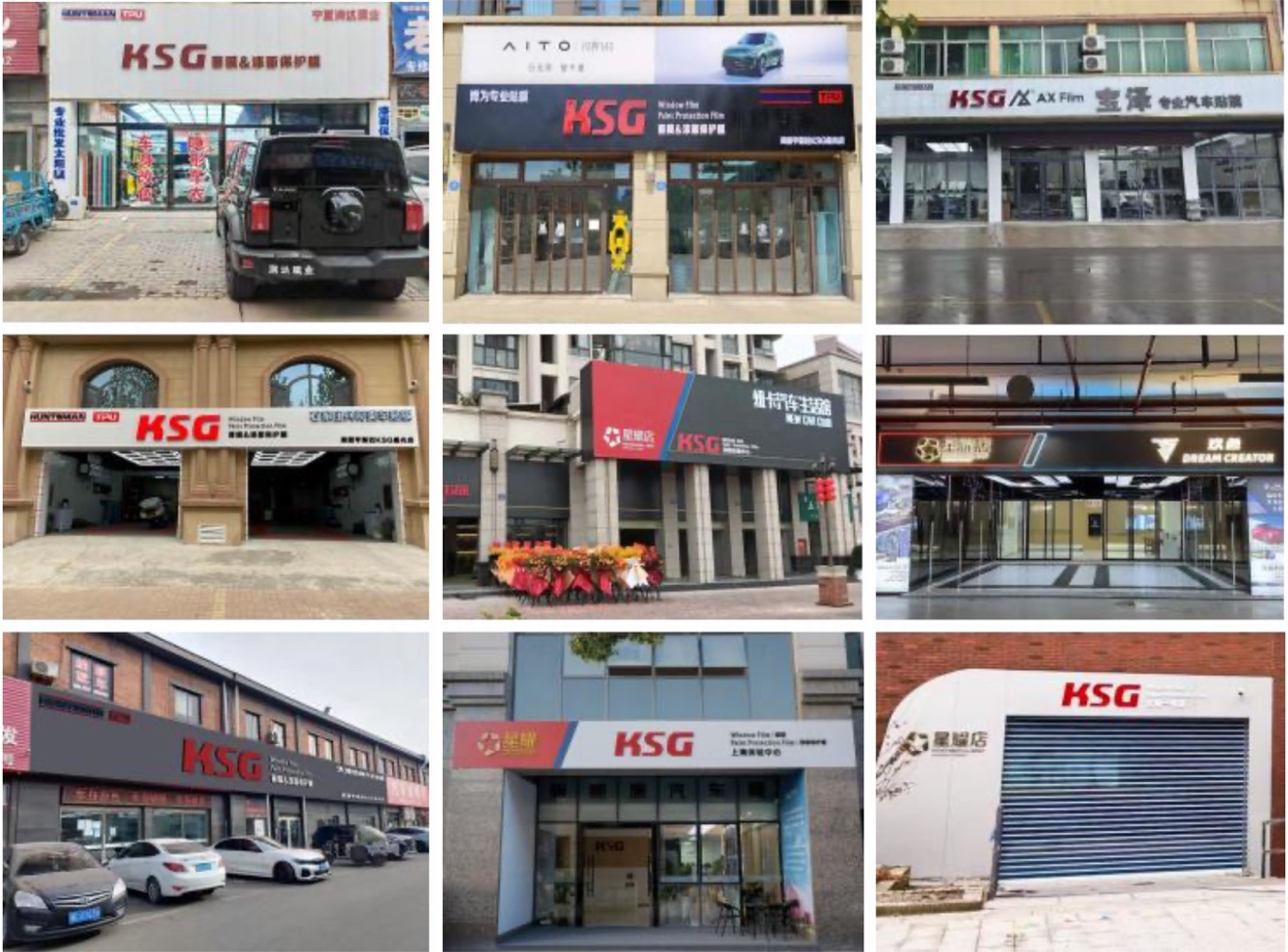A selection of KSG installer locations